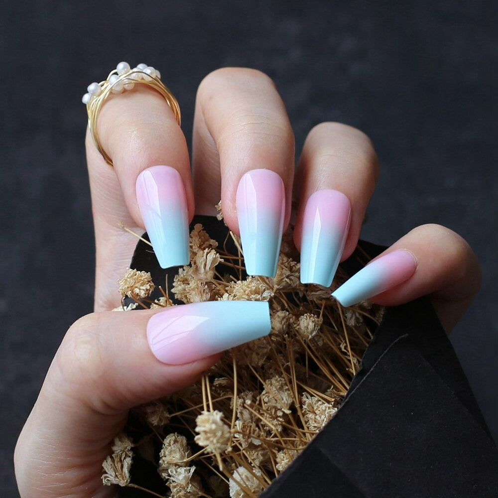 BABY BLUE & PINK NAILS💗💙 (This Is My... - Khemical X Beauty | Facebook